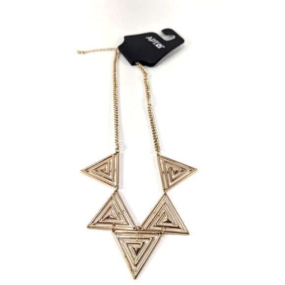 Apt 9 Gold Tone Triangle Necklace NWT - Picture 15 of 16